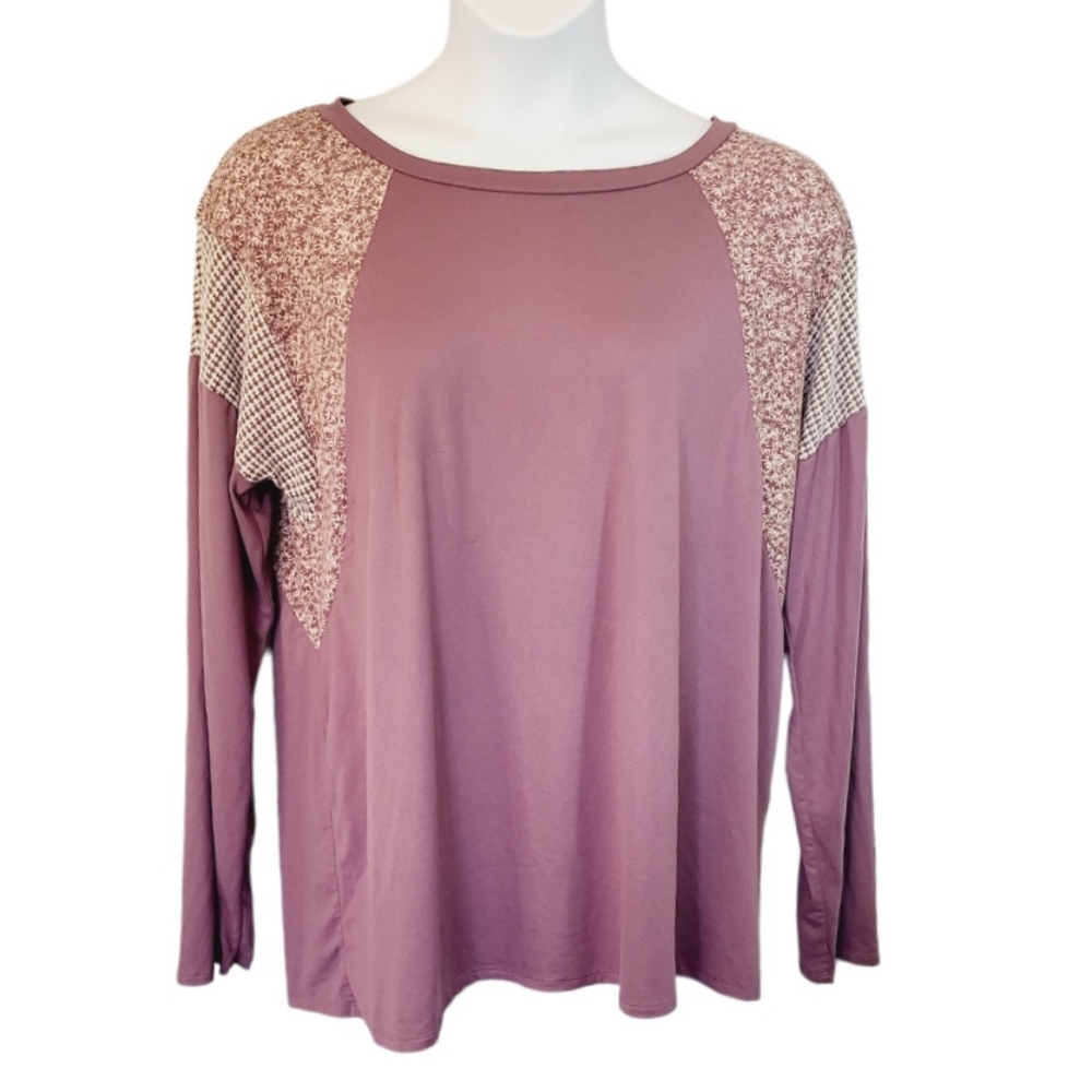 Watermelon floral block top - Picture 1 of 4